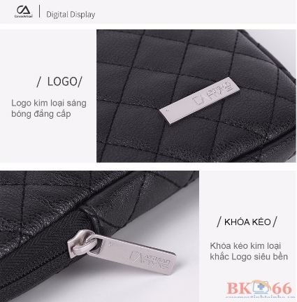 Túi chống sốc Macbook Laptop caro da-2